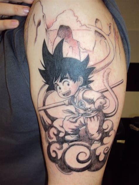 Dragon ball z naruto one piece tattoo. Goku - Dragon Ball Clássico | Tatuagens, Tatuagem pokemon, Tatuagem de manga