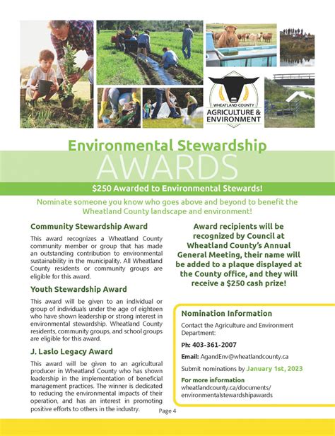 2023 Environmental Stewardship Award - Wheatland County