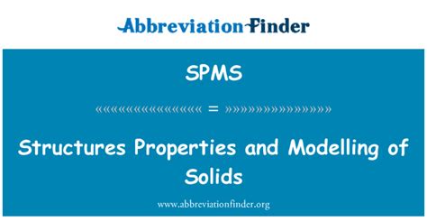 Spms Definición Las Propiedades De Estructuras Y Modelado De Sólidos