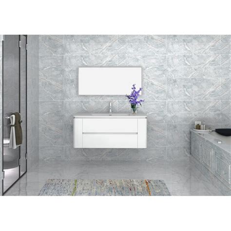 Ancerre Designs Gwyneth 48 In White Single Sink Bathroom Vanity With