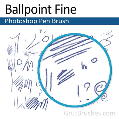 Ballpoint Fine Photoshop Ink Brush