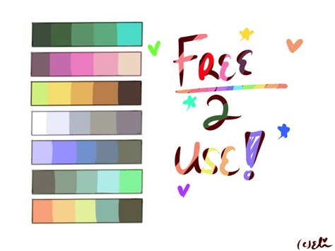 F2u Color Palettes By Emilylin1 On Deviantart