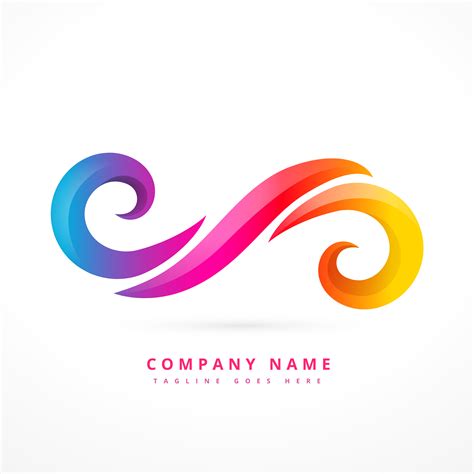 abstract company logo template design illustration download free vector art stock graphics