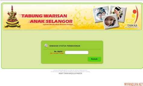 Nancy ramina anak asun 741030135458. Permohonan TAWAS Tabung Warisan Anak Selangor 2020 Online ...