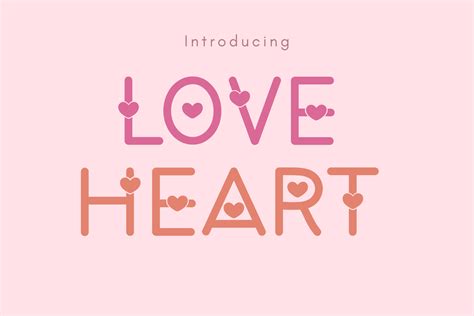 Love Heart Font By Cutie Kate Studio · Creative Fabrica
