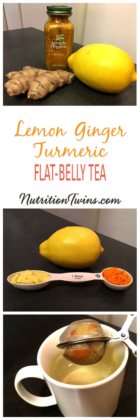 lemon ginger turmeric “detox” tea nutrition twins