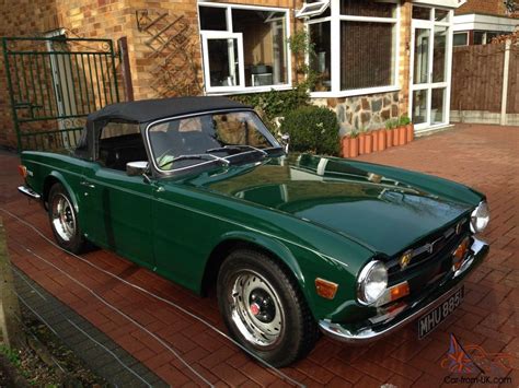 Triumph Tr6 Car Pi 1973 Racing Green Fanastic Condition