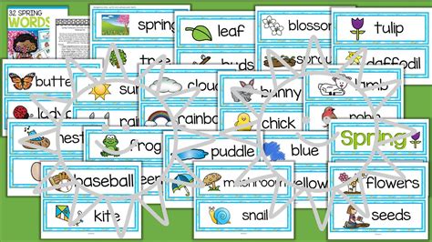 Spring Vocabulary Words Center And Group Activities For Preschool