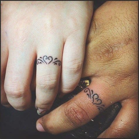 Bestringfingertattoos Cute Ring Finger Tattoo For Couples Sweet Finger Tattoos For