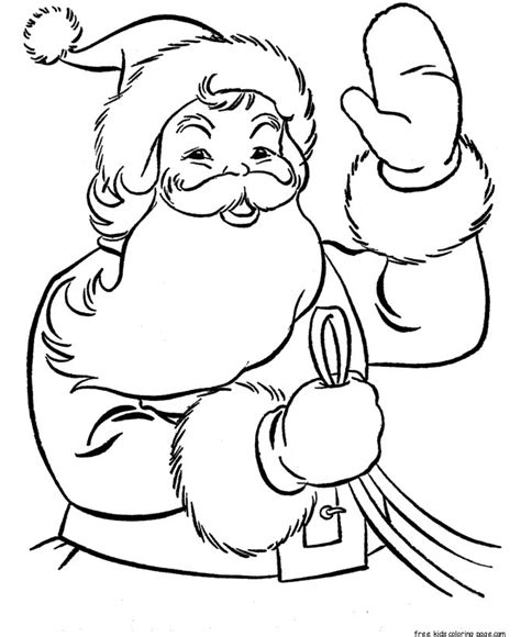 Download Printable christmas santa claus colouring pagesFree Printable Coloring Pages For Kids.