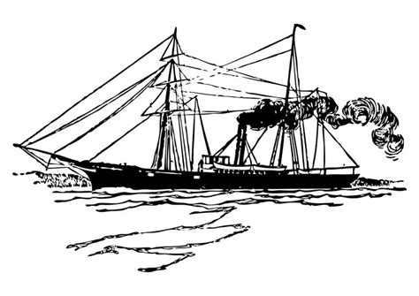 Schip Kleurplaat