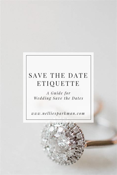 Wedding Save The Date Etiquette