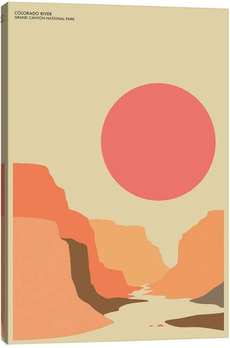Icanvas Icanvasart Grand Canyon By Jazzberry Blue Poster Design