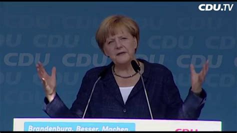 Die Rede Von Angela Merkel In Eberswalde Youtube