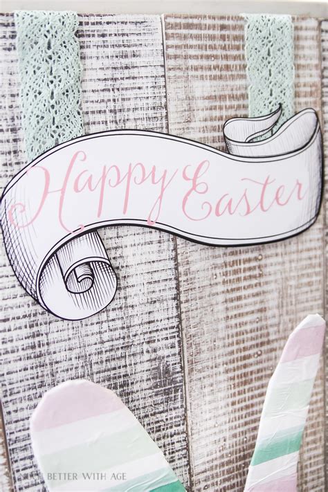 Happy Easter Sign And Bunny 2 Printables So Much Better With Age