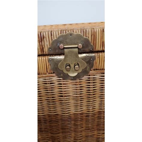 Free delivery and returns on ebay plus items for plus members. Vintage Wicker Rattan Trunk | Chairish