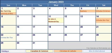 Blank Calendar Printable 2023 With Holidays Time And Date Calendar