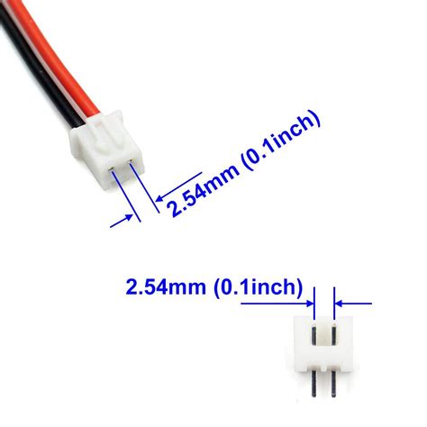 5 Pairs Jst Xh 254mm 1s 2 Pin Balance Plug Lead Socket Male And Female Connector With 10cm