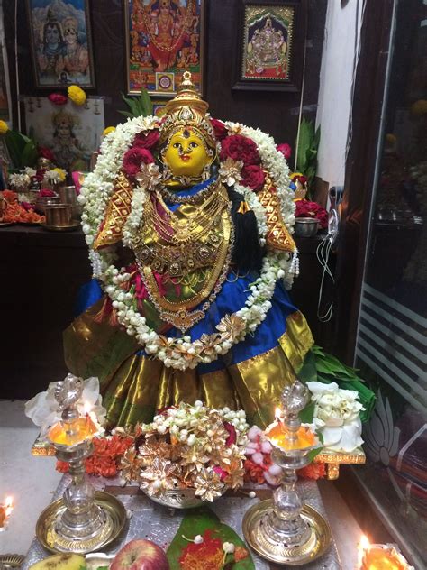Varalakshmi Puja Decoration Goddess Decor Festival Decorations