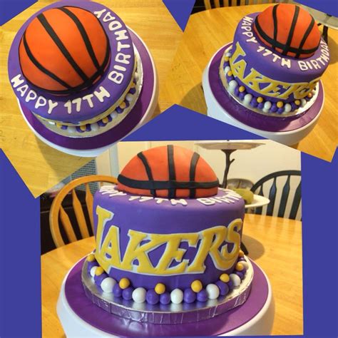 Of course i did, from me!! 39 best images about Lakers cakes on Pinterest | Birthday cakes, Giant cake and Cake pop