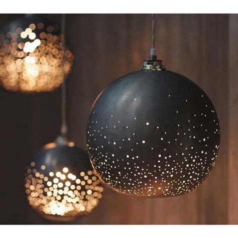 Starry Night Light Poke Holes In A Lampshade To Make A