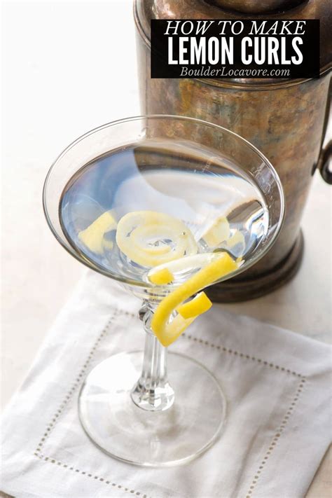How To Make Lemon Spirals Bartenders Secret Boulder Locavore