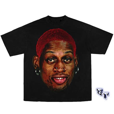 Dennis Rodman Rap Tee Vintage Style Camiseta Gráfica Etsy