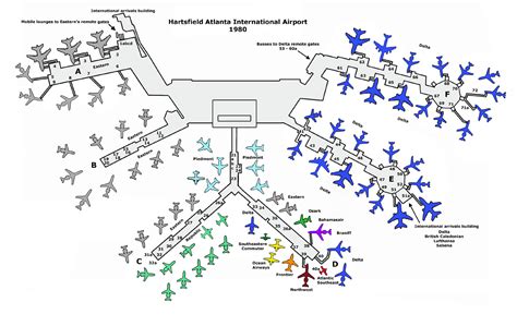 Domestic Terminal Delta Atlanta Airport Map Getting Around Mco