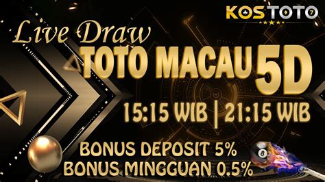 live draw macau 5d hari ini tercepat