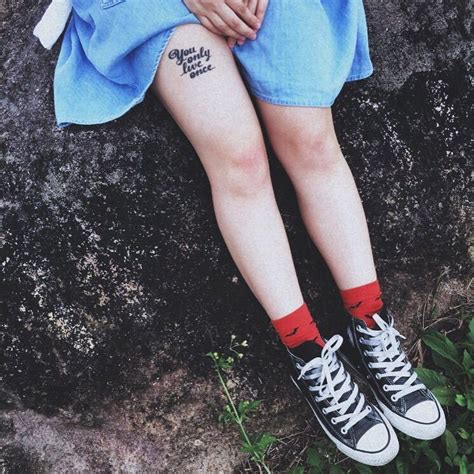 You only live twice, and there are actually some pretty remarkable tattoos available for you. you only live once tattoo #YouOnlyLiveOnce #tattoo #tight ...