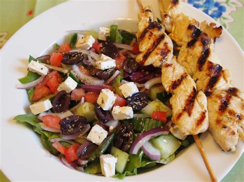 Greek Salad Recipe With Grilled Lemon Chicken Culicurious