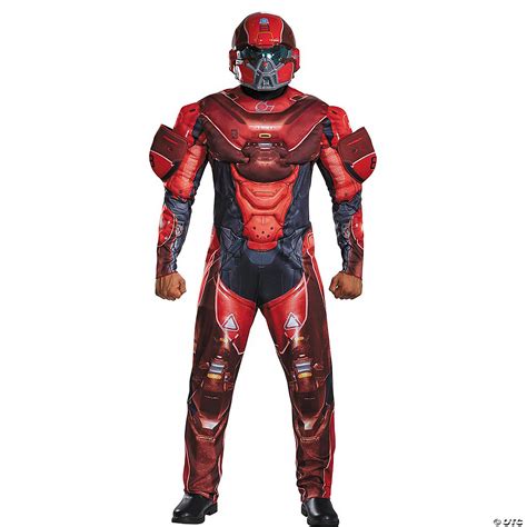 Mens Halo Red Spartan Costume