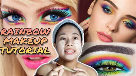 Rainbow Eye Makeup Tutorial Makeup Transformation Easy Tutorial