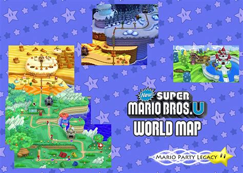 The World Map So Far New Super Mario Bros U Mario Party Legacy