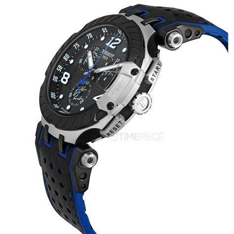 tissot t race chronograph thomas luthi quartz black dial mens watch t115 417 27 057 03