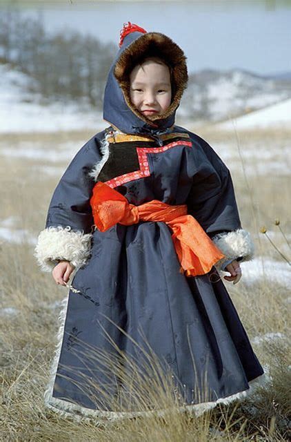 Buryat Girl Lake Baikal Kids Around The World Traditional Outfits