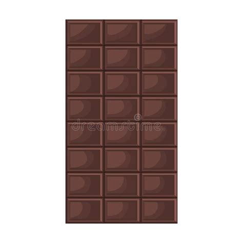 Barra De Chocolate Vector Icono Icono Vector Icono Aislado Sobre Fondo