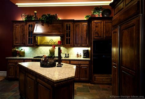 15.02l x 22.07w x 36h. Pictures of Kitchens - Traditional - Dark Wood, Golden ...
