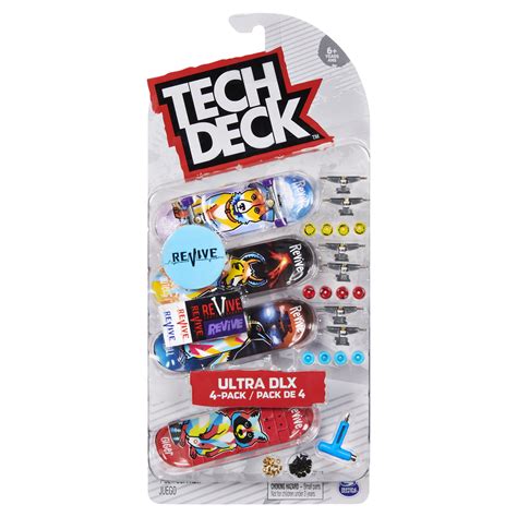 Tech Deck Ultra Dlx Fingerboard 4 Pack Revive