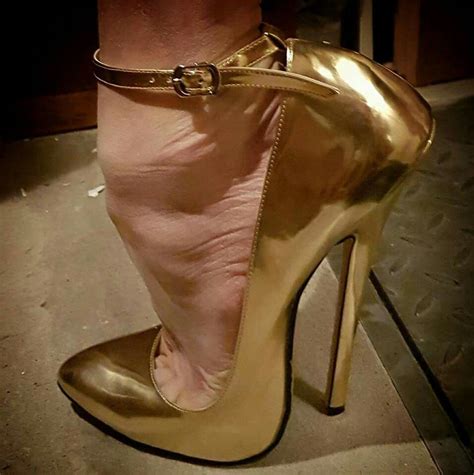 Gold High Heel Sandals Stiletto Shoes Ankle Strap Heels High Heels