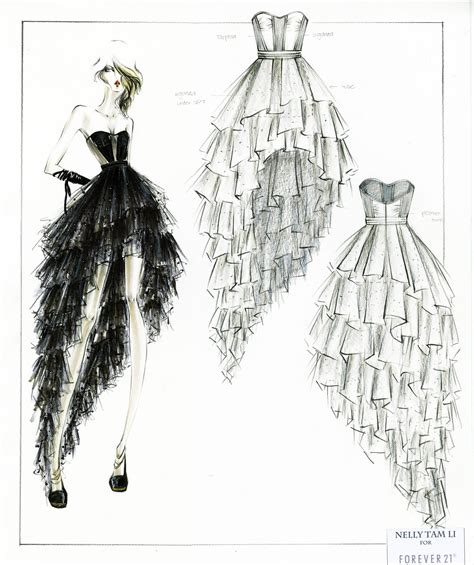 Design Drawings Fashion Sketches Dresses Fashion Dresses