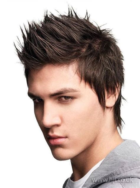 You just cut the hair on the sides shorter and leave some length on top. Faux Hawk Hairstyle For Men