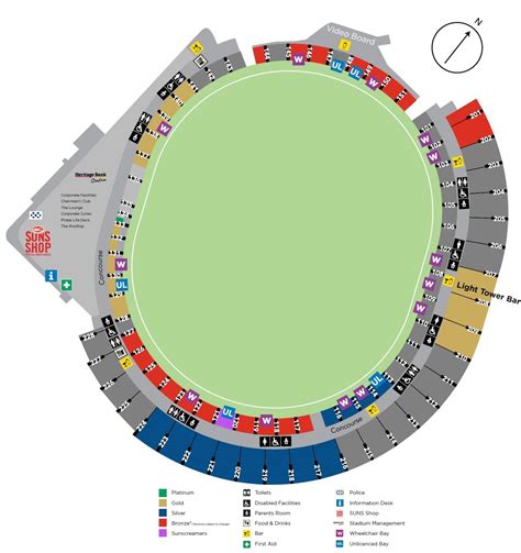Heritage Bank Stadium Seating Map 2024 With Rows Parking Map Tickets