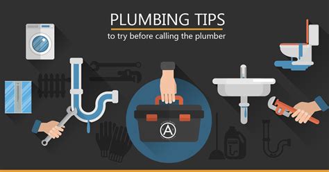 Plumbing Tips To Try Before Calling The Plumber Infographic