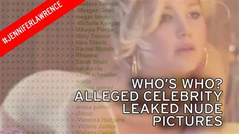 Celebrity Chan Shock Naked Picture Scandal Full List Of Star Victims Preyed Upon By Hackers