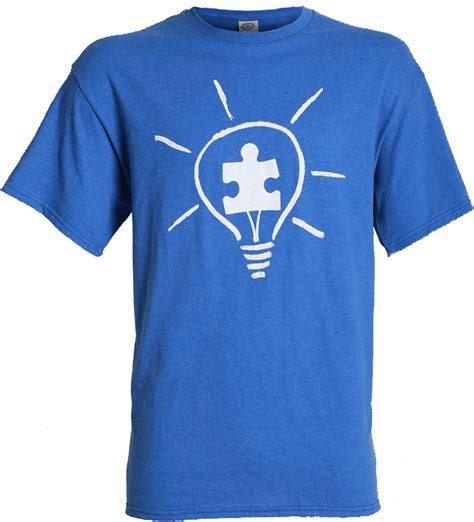 Autism Speaks Adult Light It Up Blue T Shirt Light Goodyear T Shirts
