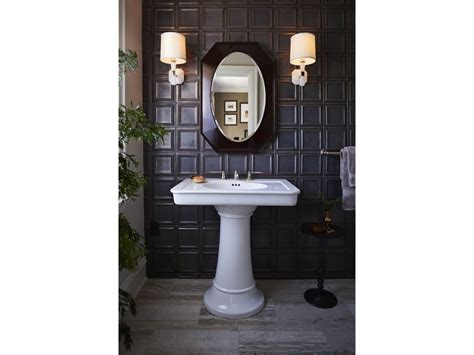 After all, pedestal sinks don't typically come with much — if any — storage, and for some people this can create a bit of a problem. Pedestal Sink | Pedestal sink, Sink, Round mirror bathroom