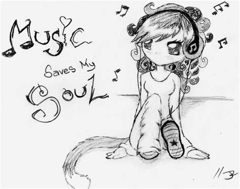 Music Saves My Soul Music Drawings Save Me