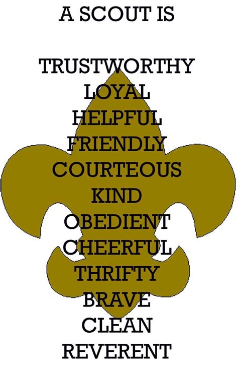 Scout Law Word Search Printable