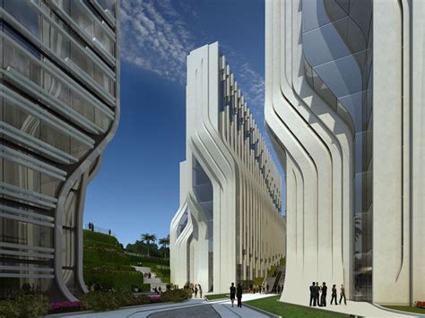 Stone Towers Zaha Hadid Architects Zaha Hadid Futuristic Images And